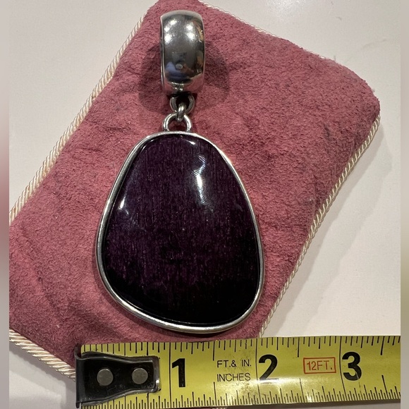 Large Purple Pendant for necklace - Picture 5 of 7